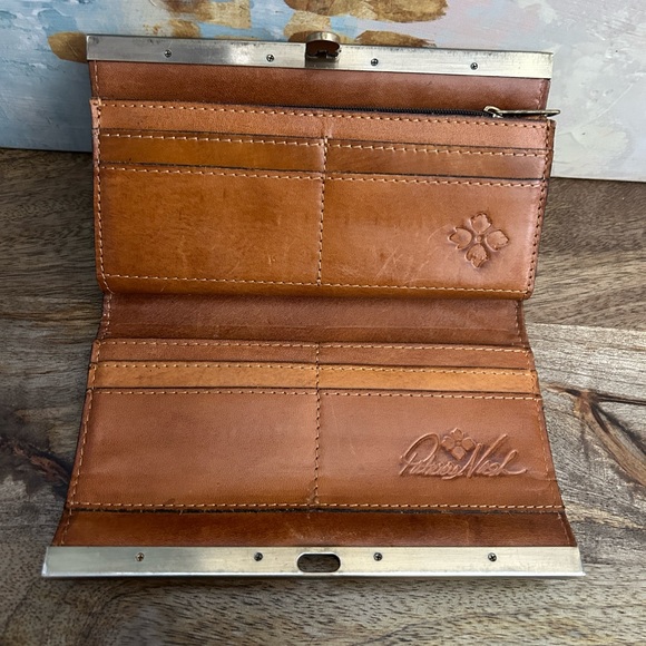 PATRICIA NASH Brown Tooled Leather Wallet - Picture 5 of 9